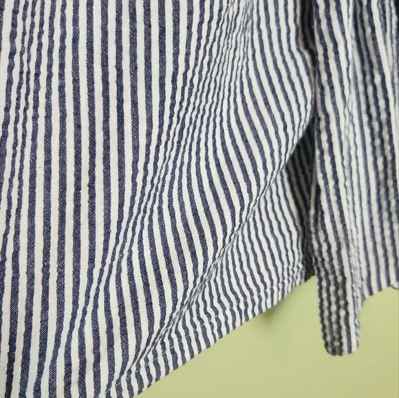 Judith. March Seersucker Dress Size Small - Picture 2 of 8